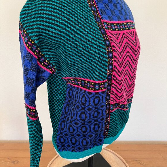 80's Funky Pullover Sweater - Size Large - Design Zone - Picture 4 of 7